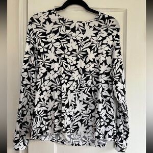 Lands End, floral swim shirt, size large